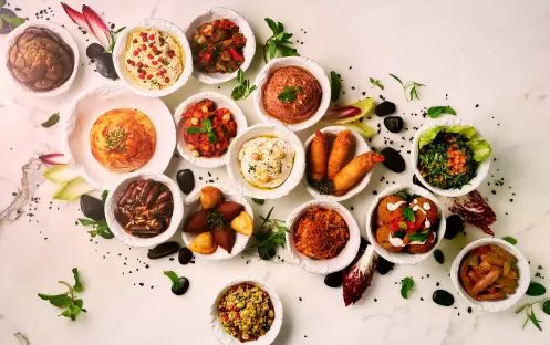 Atlantis The Palm - Ayamna-food-spread Atlantis The Palm - Ayamna-food-spread