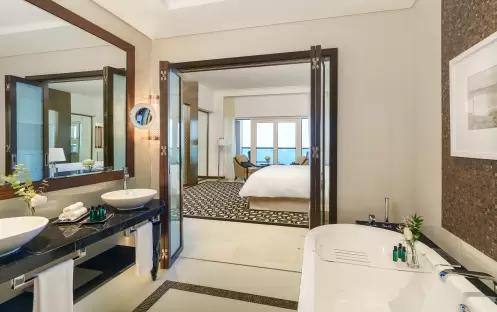 Rixos Marina Abu Dhabi - Premium Room Corniche View with Balcony bathroom Rixos Marina Abu Dhabi - Premium Room Corniche View with Balcony bathroom