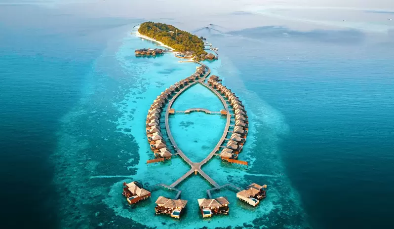 Lily Beach Resort & Spa - arial shot Lily Beach Resort & Spa - arial shot